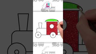 🎨How To Draw A Train #shorts #hooplakidzhowto