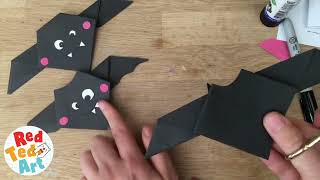 Origami Bat Easy - Fun Halloween Decor or Bookmark Craft
