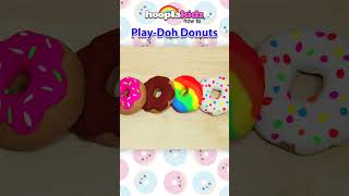 🍩 Play Doh Donuts – Easy DIY Tutorial for Kids #shorts #playdoh #hooplakidzhowto