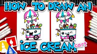 How To Draw An Ice Cream Cart