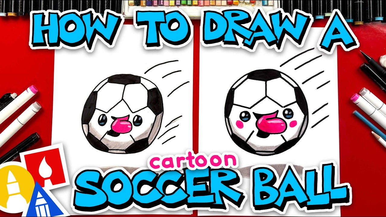How To Draw A Cartoon Soccer Ball