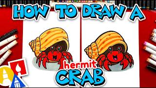 How To Draw A Funny Hermit Crab