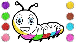 Caterpillar Drawing 🐛 Fun Drawing for Kids | Hooplakidz How To