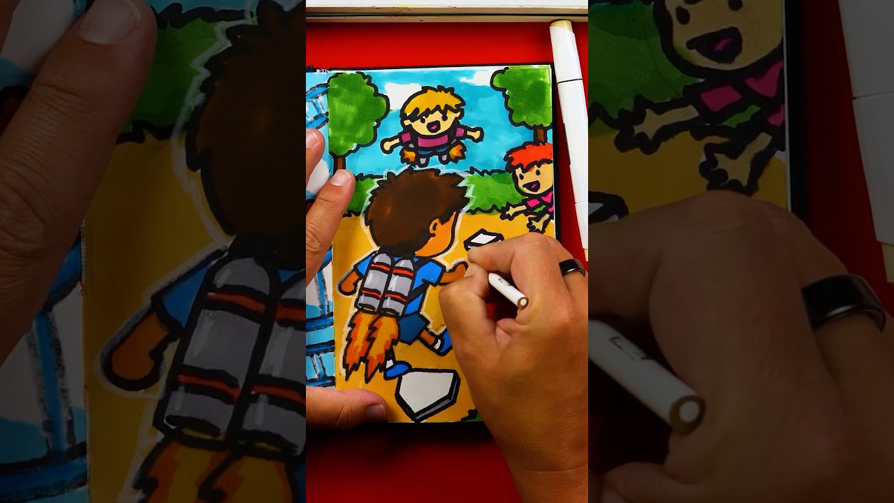Sketchbook challenge - draw your dream recess! #artforkidshub