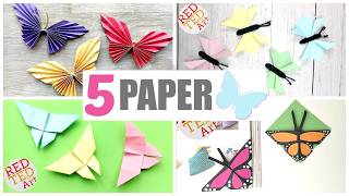 5 Paper Butterflies