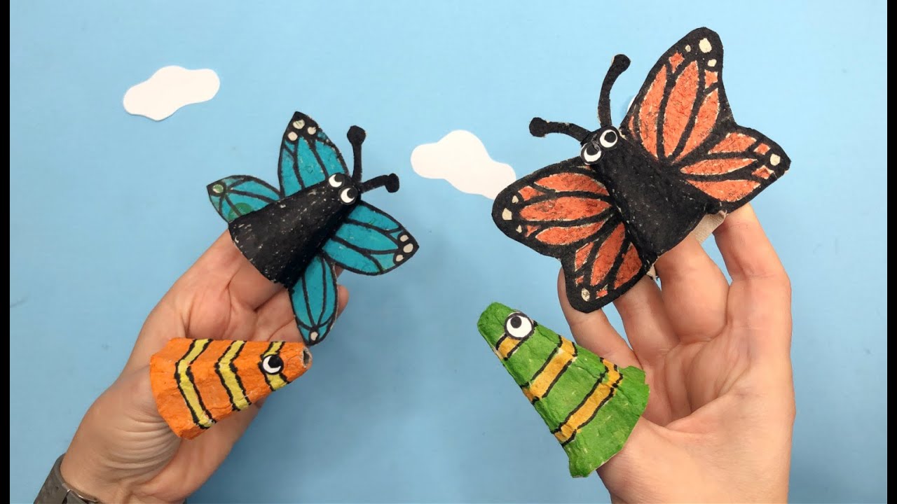 Egg Carton Butterfly Craft