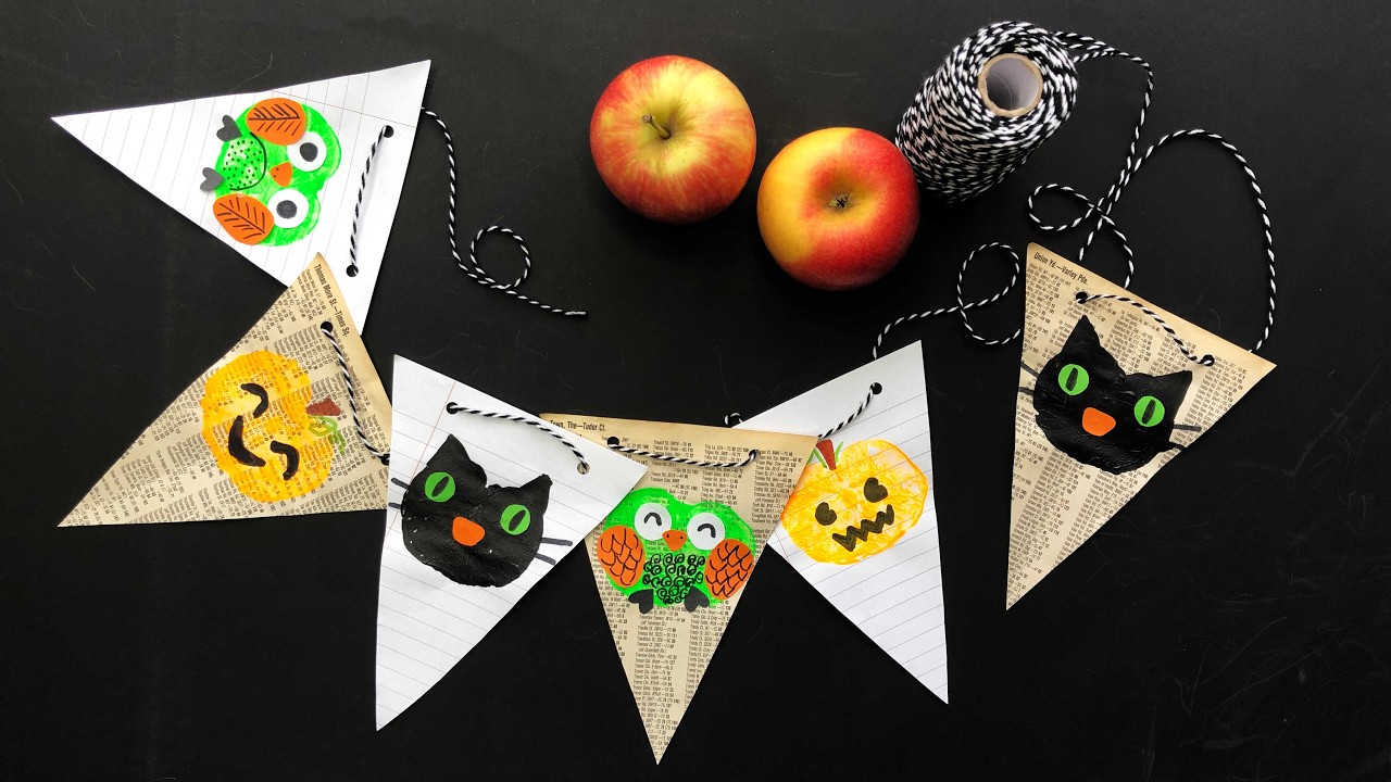 Paper Halloween Garland