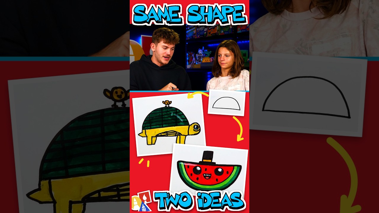 Same Shape… Two Totally Different Drawings! 🤯