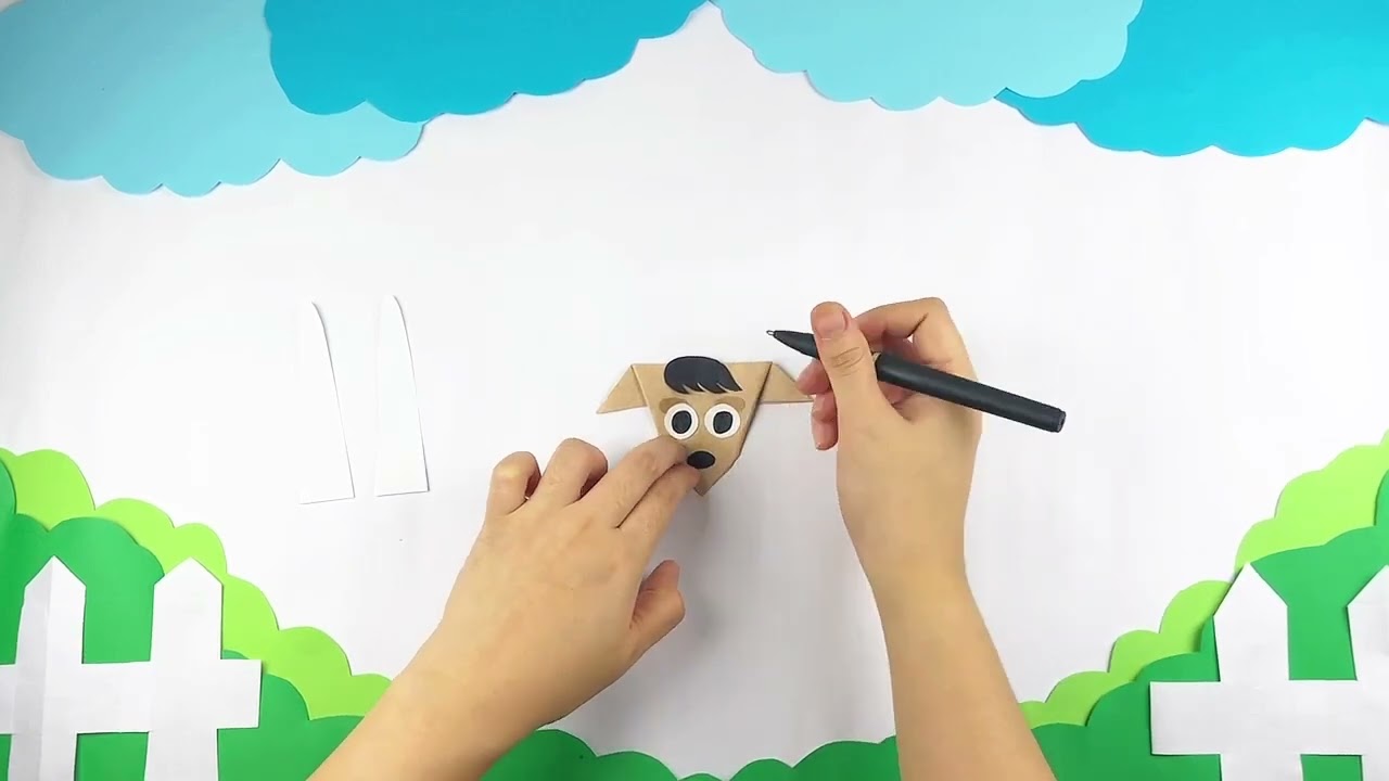 Simple Origami Goat Face