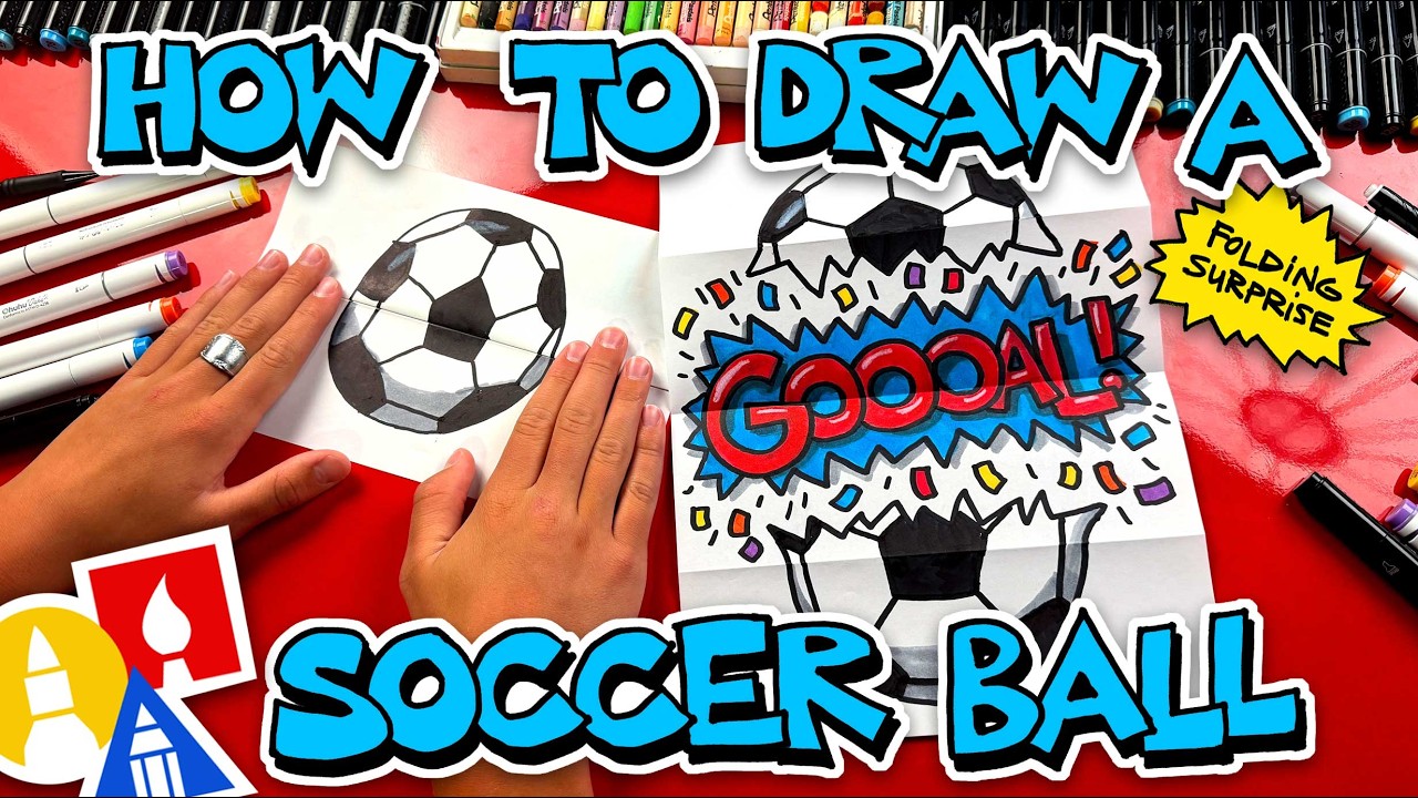 How To Draw A Soccer Ball Folding Surprise