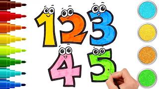 How to Draw Numbers 🔢Fun Drawing for Kids | Chiki-Art | Hooplakidz HowTo