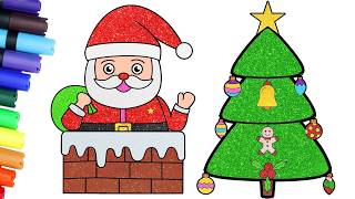 How to Draw Santa Claus And More🎅 Easy Drawings For Beginners |  HooplaKidz How To