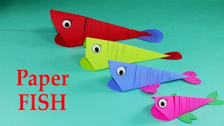 Easy Paper Fish Craft for Kids - Step by Step Tutorial