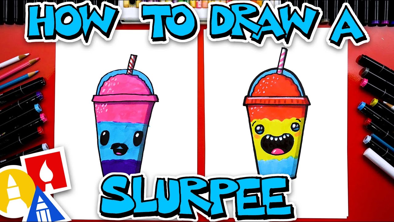 How To Draw a Slurpee - Fun Food Drawing Tutorial for Kids