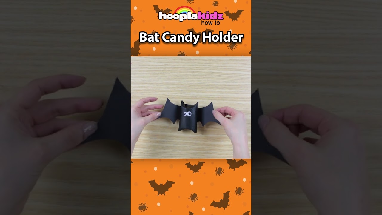 DIY- Bat Candy Holder π¦π | Craft Ideas For Kids | HooplaKidz How To #shorts