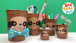 Sloths Pen pots or Plant Pots