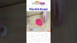 DIY Play-Doh Burger 🍔 Hooplakidz How To #shorts