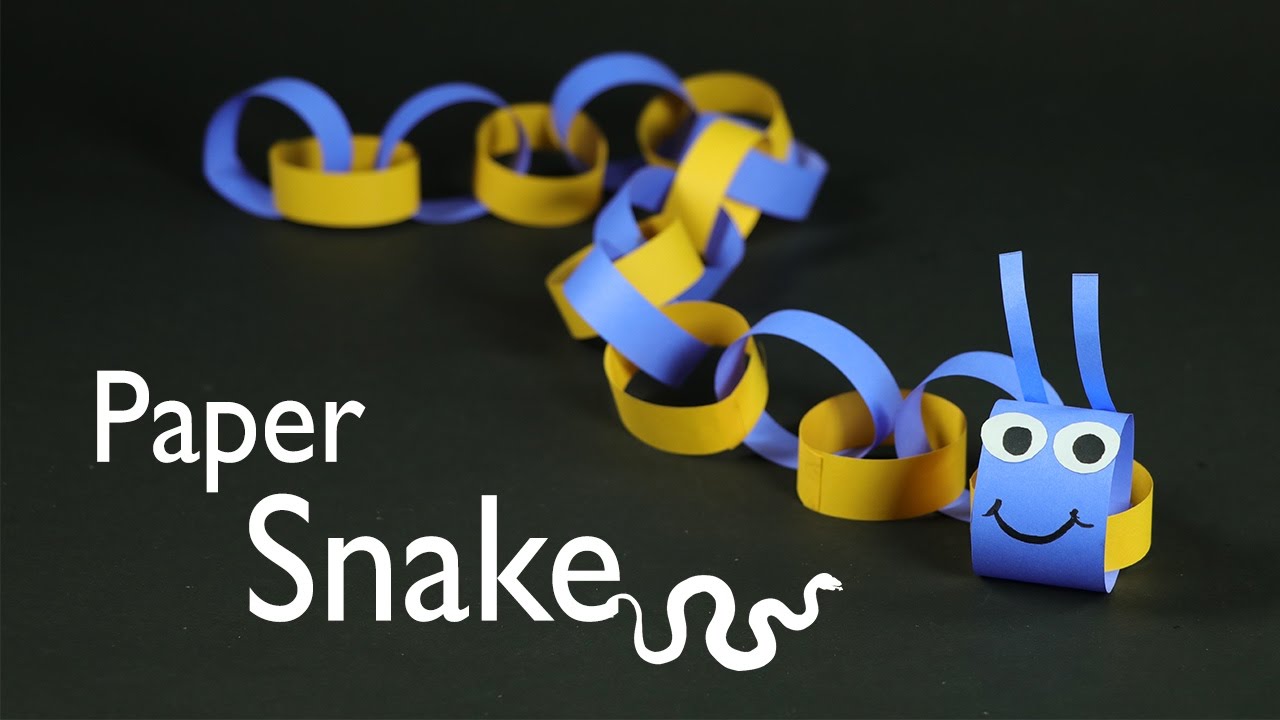Paper Snake Craft for Kids - Fun DIY Tutorial