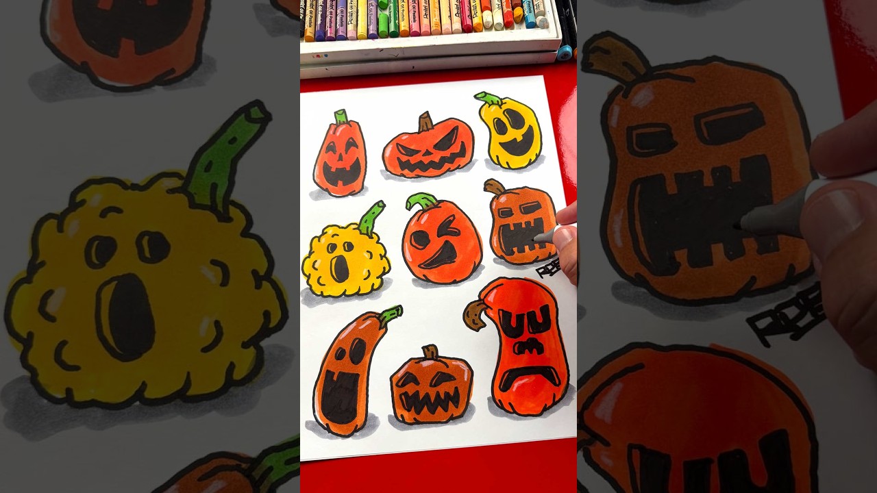 First day of fall! Pumpkins! #artforkidshub