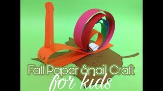 Fall DIY Snail Craft - Easy and Fun for Kids