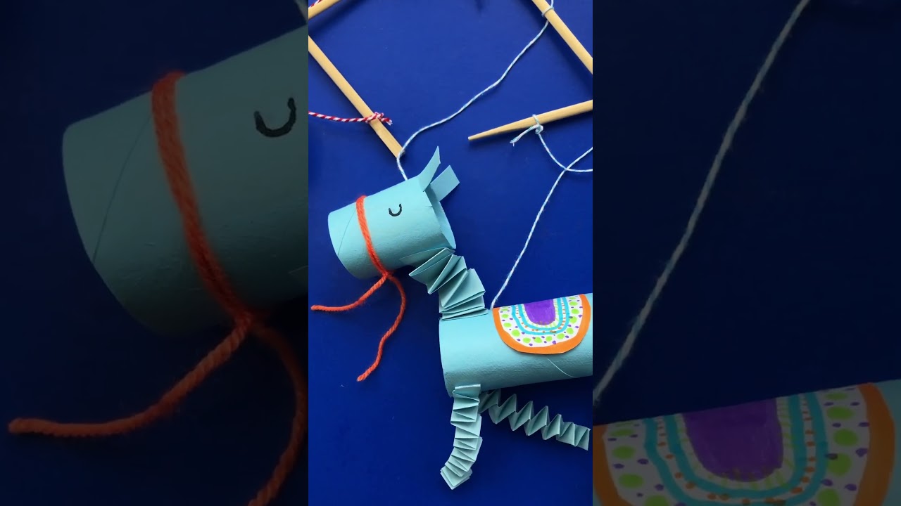 DIY Llama Puppets recycled