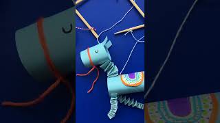 DIY Llama Puppets recycled