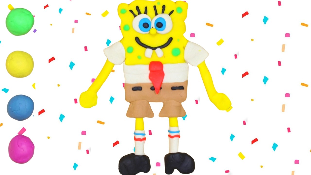 DIY- How To Make Clay Spongebob And More | Clay Art For Kids | HooplaKidz How To