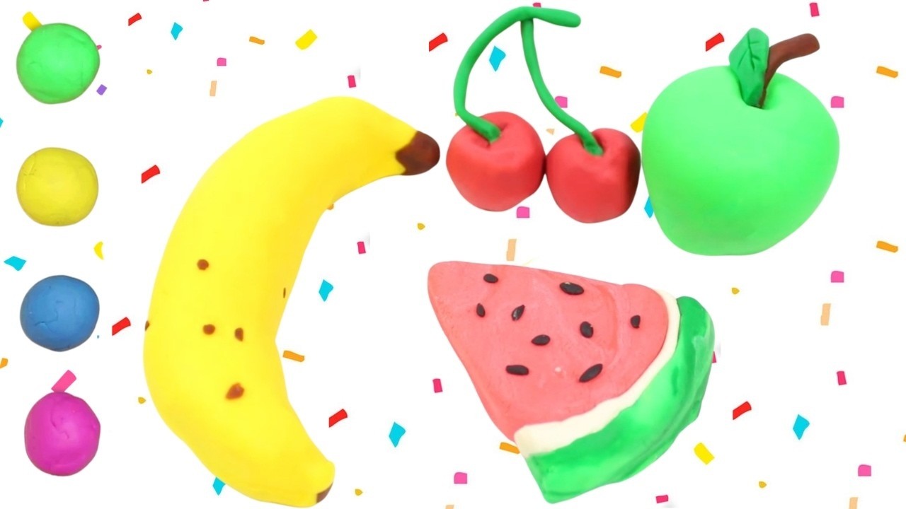 DIY: Clay Fruit🍔Clay Art For Kids | Hooplakidz How To