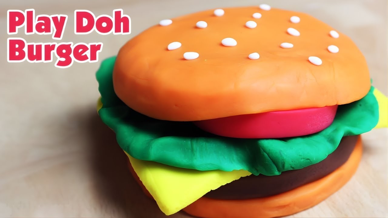 DIY: Clay Burger🍔Clay Art For Kids | Hooplakidz How To