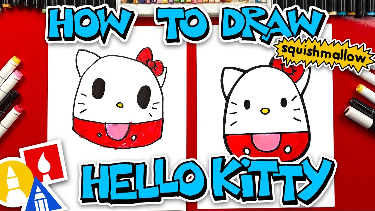 How To Draw Hello Kitty Squishmallow