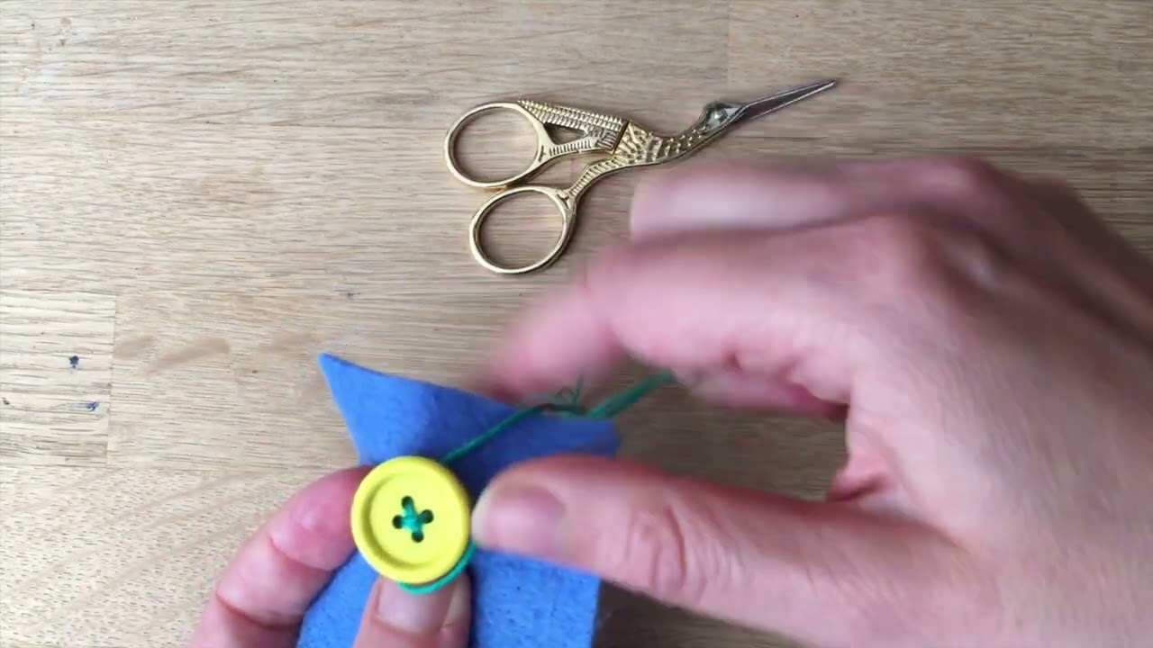 How to sew on a button