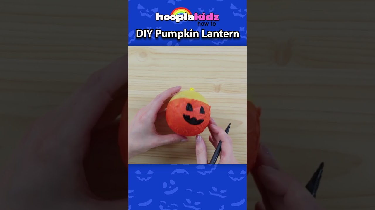 DIY Pumpkin Lantern That Actually Glows #kidscrafts #halloween #diy