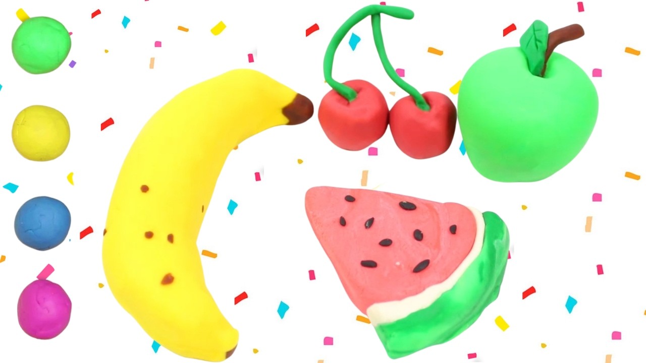 DIY- How To Make Play Doh Fruits π ππ | Clay Art For Kids | HooplaKidz How To