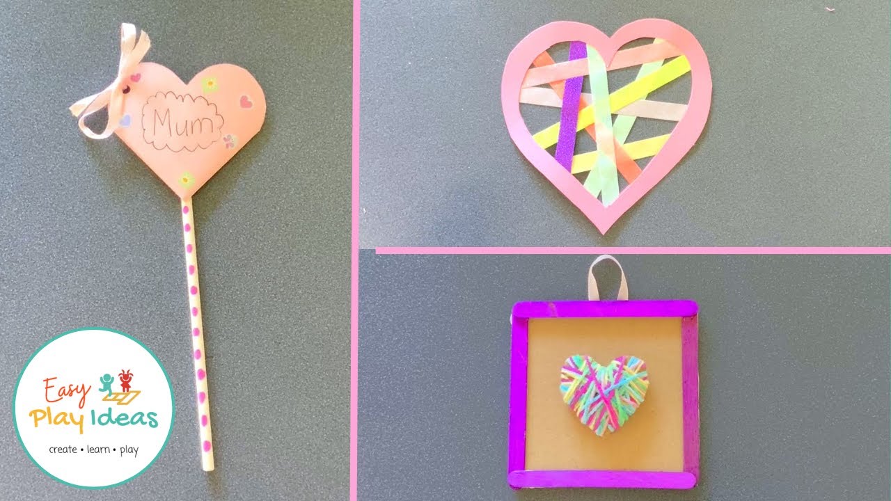 3 Easy DIY Mothers Day Crafts - Homemade Gift Ideas