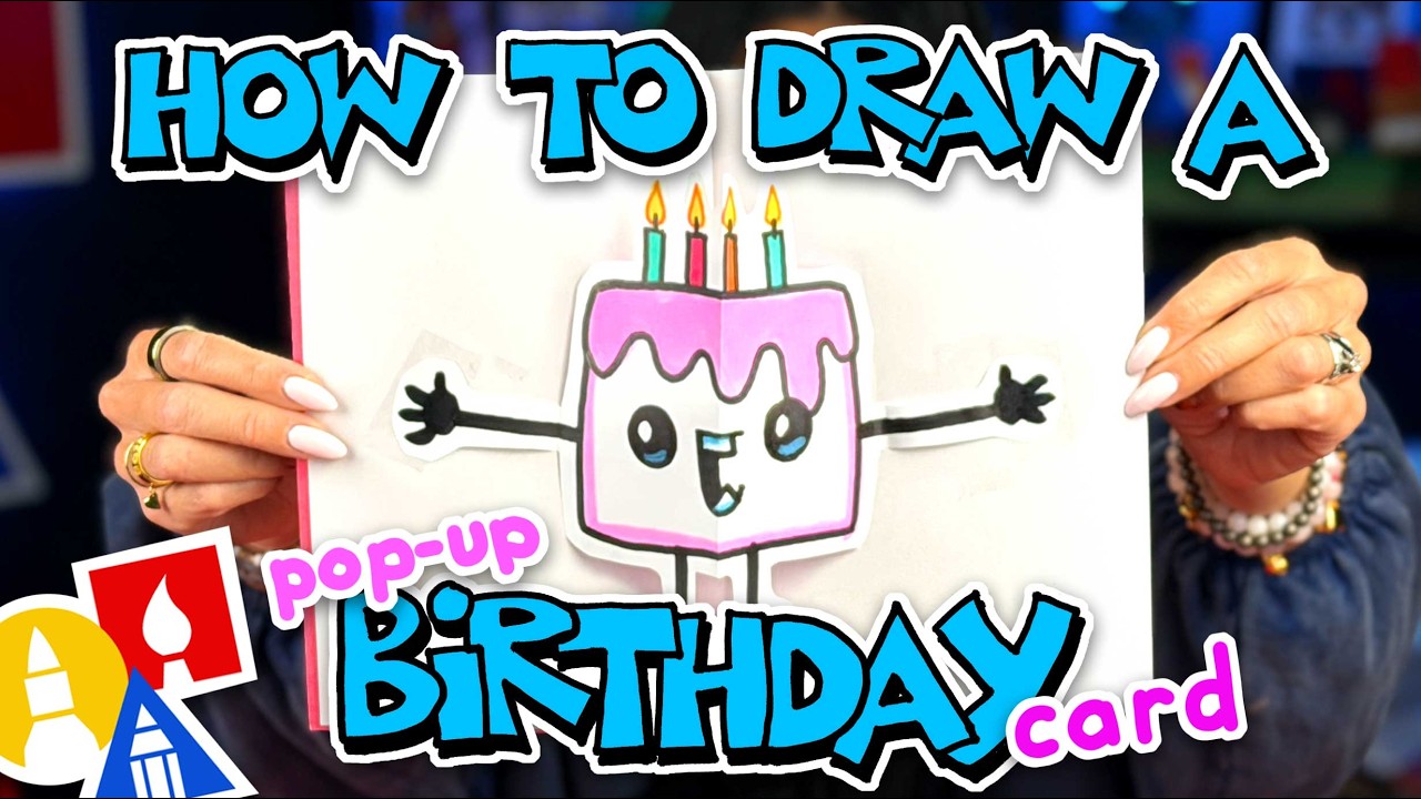How To Draw A Funny Birthday Pop-Up Card