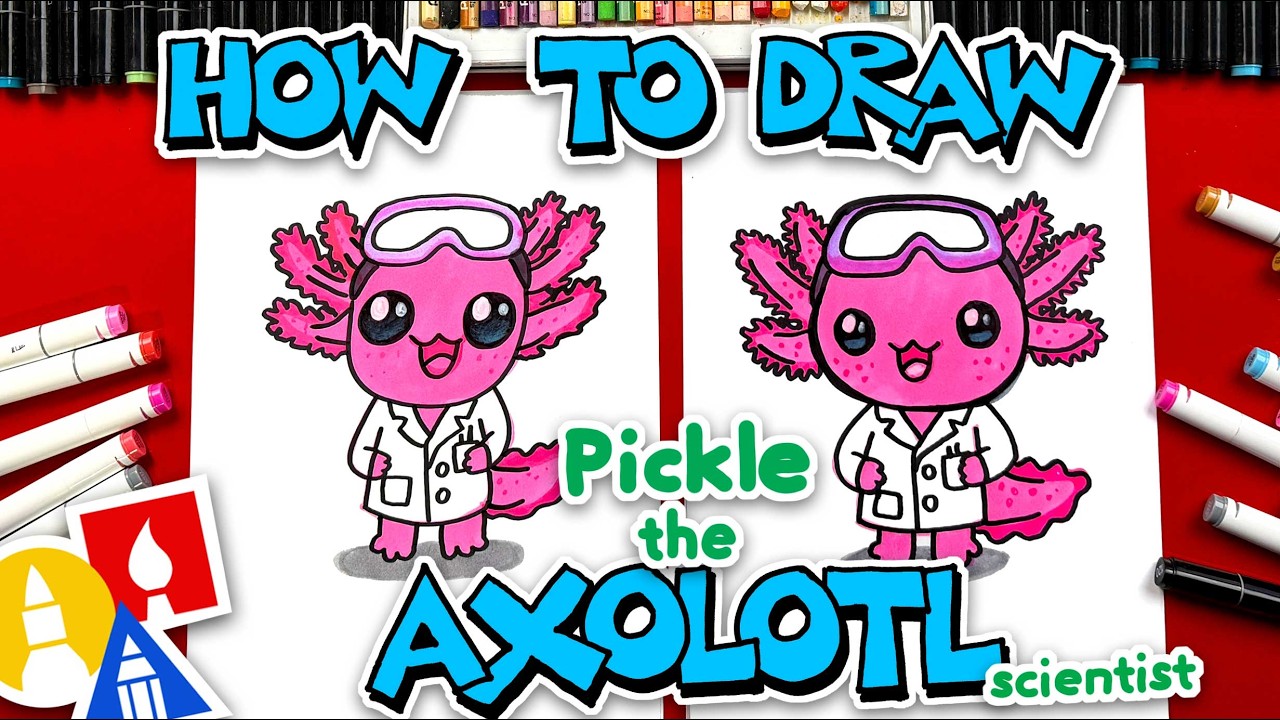 How To Draw Pickle The Axolotl Scientist