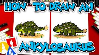 How To Draw A Cartoon Ankylosaurus
