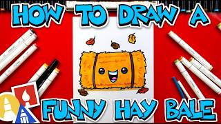 How To Draw A Funny Hay Bale