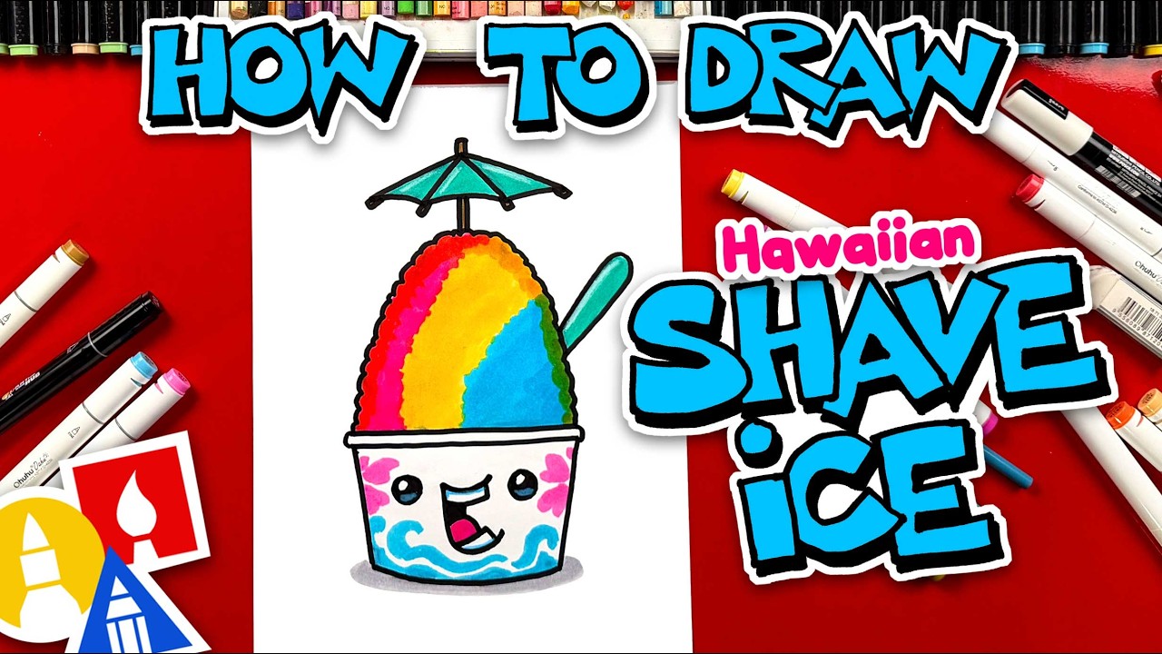 How To Draw A Cute Hawaiian Shave Ice